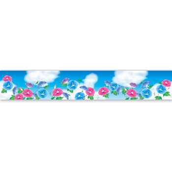 ラウンドシートS 夏イメージ(朝顔) アルファ(販促)