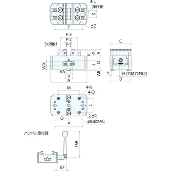 5軸マシンバイス 5AU75 ナベヤ