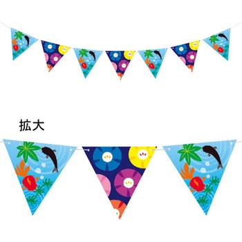 朝顔金魚フラッグガーランド アルファ(販促)