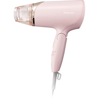 ヘアドライヤー マイナスイオン 折りたたみ 軽量 スリットフード 大風量 切替スイッチ 3段階【TURBO-SET-COOL】 静電気軽減 ねじれにくいコード テスコム