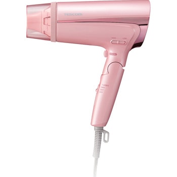 ヘアドライヤー プロテクトイオン 折りたたみ 大風量 2WAYモイスチャーフード 切替スイッチ 3段階【TURBO-DRY-SET】 静電気低減 ラク抜きプラグ 抗菌 テスコム