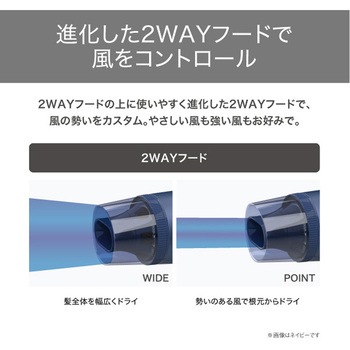 ヘアドライヤー プロテクトイオン 折りたたみ 大風量 2WAYモイスチャーフード 切替スイッチ 3段階【TURBO-DRY-SET】 静電気低減 ラク抜きプラグ 抗菌 テスコム