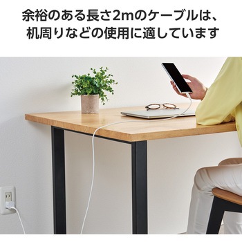 USB TypeCケーブル (タイプC to C) PD 60W 断線しにくい シリコン素材 やわらかい エレコム