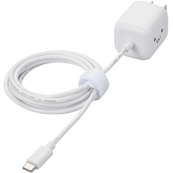 Type-C充電器 PD PPS 30W TypeCケーブル一体 【MacBook Air iPhone iPad Android その他機器対応】 エレコム