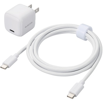 Type-C充電器 PD 20W 1ポート TypeCケーブル付属 【iPhone iPad Android スマホ タブレット その他対応】 エレコム