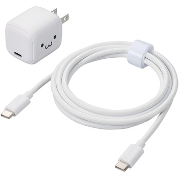 Type-C充電器 PD PPS 30W 1ポート TypeCケーブル付属 【MacBook Air iPhone iPad Android その他機器対応】 エレコム