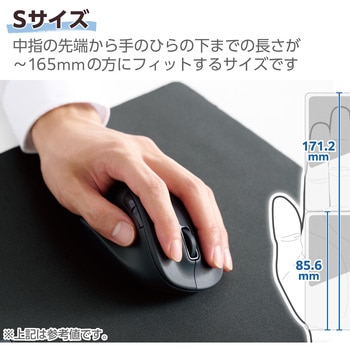 無線マウス 静音 ワイヤレス 5ボタン 左手専用 抗菌 EX-G エレコム