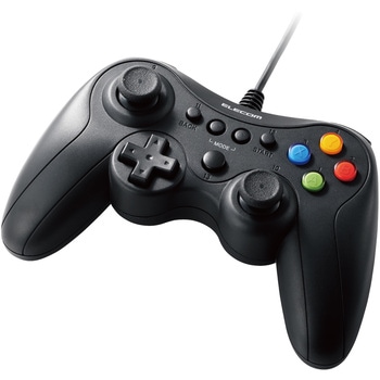 ゲームパッド PCコントローラー USB接続 Xinput Xbox系ボタン配置 FPS仕様 高耐久ボタン 軽量 エレコム