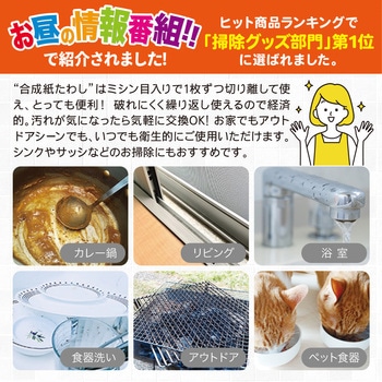 合成紙たわし 食器洗いシート タツネ