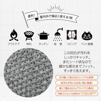 合成紙たわし・ハーフ タツネ