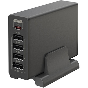 5台同時充電可能 PD30W対応5ポートAC充電器 MOTTERU USB充電器 【通販
