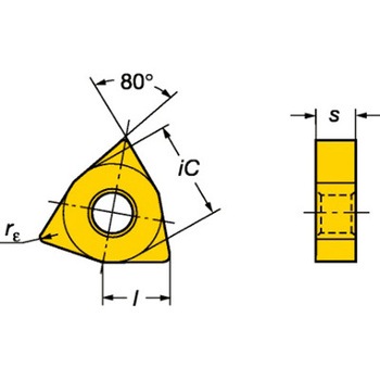 六角形ネガチップ T-Max P 1525 サンドビック