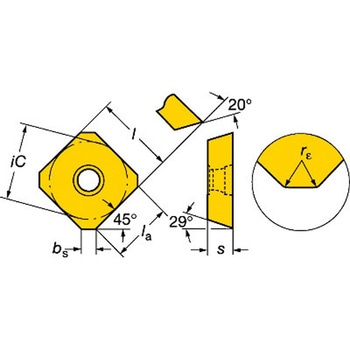 コロミル245 フライス加工用チップ サンドビック