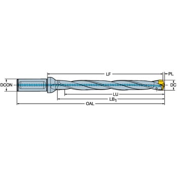 CoroDrill(R) 870 ヘッド交換式ドリル サンドビック