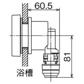 JS1Q-L13 JS1Q型循環口 WLJクイック式アングル オンダ製作所 呼び径13A - 【通販モノタロウ】