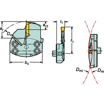 CoroCut(R) 1・2 倣い加工用ヘッド サンドビック