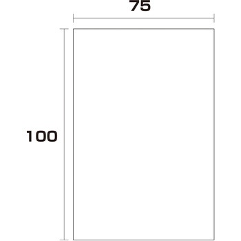 4000枚 75幅x長さ100mm ポリエチレン袋 厚み0.03 グリーンクロス 適合 