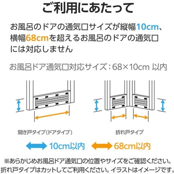 お風呂ドア フィルター 通気口用 花粉 ほこり取りフィルター 抗菌 フリーカット 縦12×横70cm エレコム