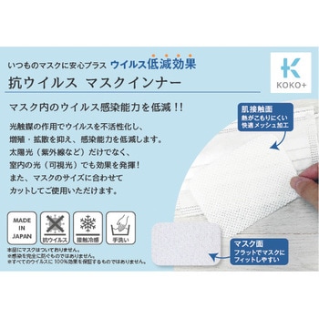 制菌・速乾マスク インナー S KOKO+