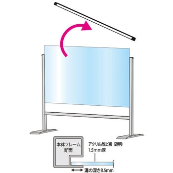 パーテーションスタンド(塩ビ仕様) 常磐精工