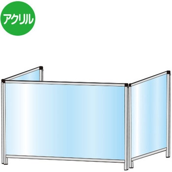 パーテーションスタンド三面タイプ ロウ 常磐精工