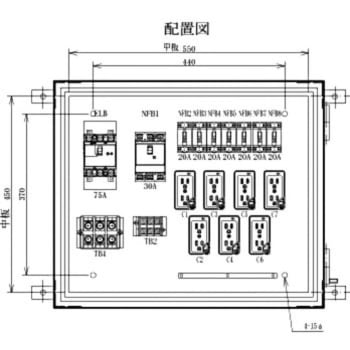仮設電灯分電盤 セフティー電気用品