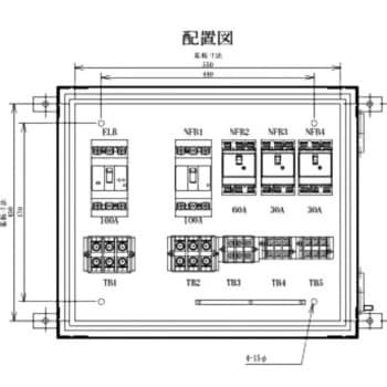 MP100-N4A 仮設動力分電盤 1台 セフティー電気用品 【通販サイトMonotaRO】