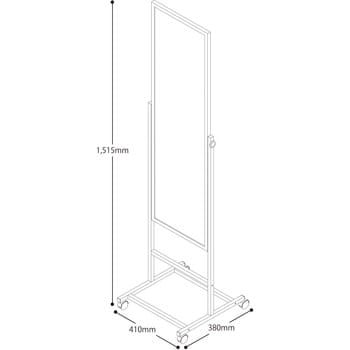 キャスター 付き ショップ スタンド ミラー