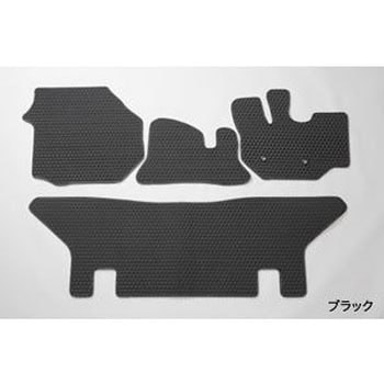 フロアマット プレミアムラバー ブラック ハイエース 200系 ワイド レヴィーア