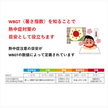 デジタル快適計Ⅳ(絶対湿度・WBGT値・時計) エンペックス気象計