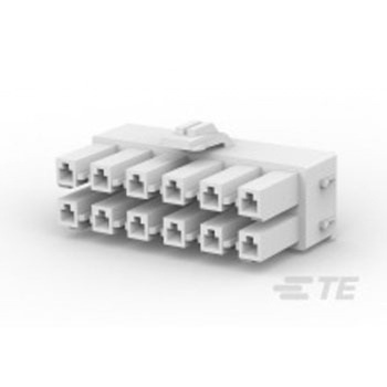 TE Connectivity コネクタハウジング オス 12極 2列 6.5mm Power Double Lockシリーズ TE Connectivity Japan(旧:TYCOELECTRONICS(タイコエレクトロニクス))