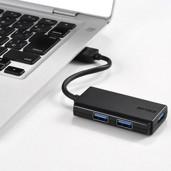 USB3.0 バスパワー 3ポート ハブ ホワイト BUFFALO(バッファロー)
