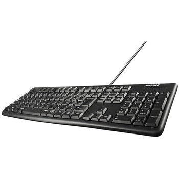 USB接続 有線スタンダードキーボード ブラック BUFFALO(バッファロー)
