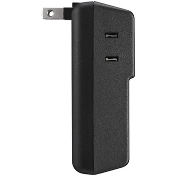 コンセント付きAC充電器 USB×2 2.4A ブラック BUFFALO(バッファロー)