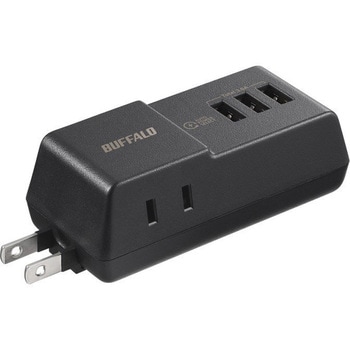 コンセント付きAC充電器 USB×3 3.6A ブラック BUFFALO(バッファロー)