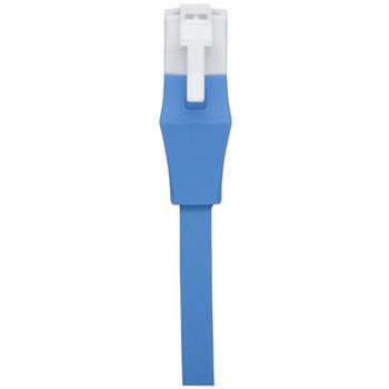 Cat6 ツメの折れないLANケーブル フラット ストレート 20m ブルー BUFFALO(バッファロー)
