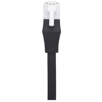 Cat6 ツメの折れないLANケーブル フラット ストレート 20m ブラック BUFFALO(バッファロー)