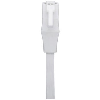 Cat6 ツメの折れないLANケーブル フラット ストレート 10m ホワイト BUFFALO(バッファロー)