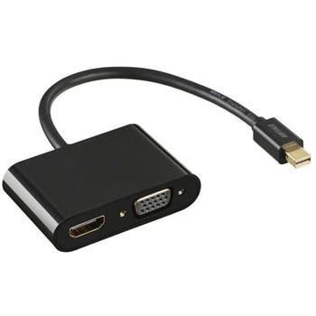 miniDP-HDMI・VGA変換アダプター 0.15m ブラック BUFFALO(バッファロー)