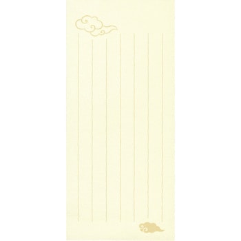小型便箋 和風 きらびきシリーズ (紅椿 金斗雲 水紋 花唐草) オキナ