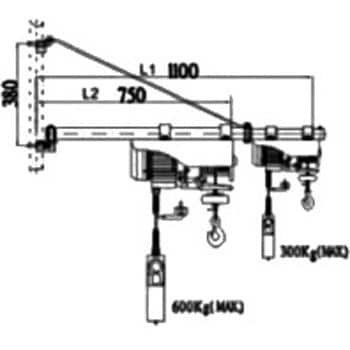 WCP 三方良し 電動ウインチ用オプションフレーム 246424-01 電動ウインチ用フレーム650kg