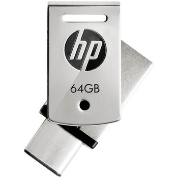 ヒューレット・パッカード(HP)ブランド USB3.1 OTGフラッシュメモリドライブ 64GB/HPFD5000M-64 PNY TECHNOLOGIES
