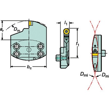 CoroTurn 107旋削加工用ヘッド サンドビック