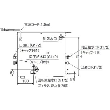 小型電気温水器 ゆプラス 適温出湯タイプ 20L LIXIL(INAX) 電気給湯機