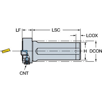平取り付き円筒シャンク Coromant Capto(R)クランプユニット サンドビック