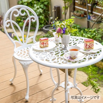 フロールカフェテーブル3点セット タカショー