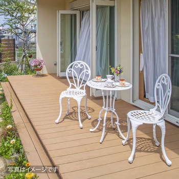 フロールカフェテーブル3点セット タカショー