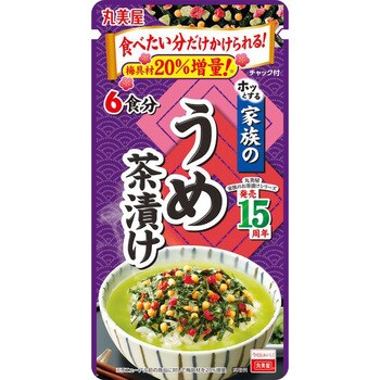 家族のうめ茶漬け 大袋 1ケース(40g×10個) 丸美屋 【通販モノタロウ】