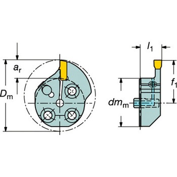 T-Max(R) Q-カット溝入れ加工用ヘッド サンドビック