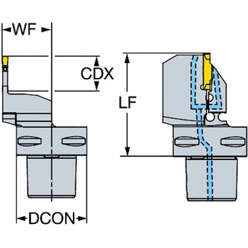 コロカット1-2 突切り・溝入れ加工用カッティングユニット - サンドビック